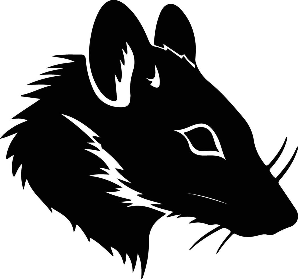 bandicoot  silhouette portrait vector