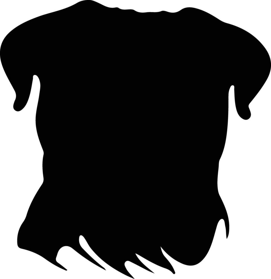 Bullmastiff  silhouette portrait vector