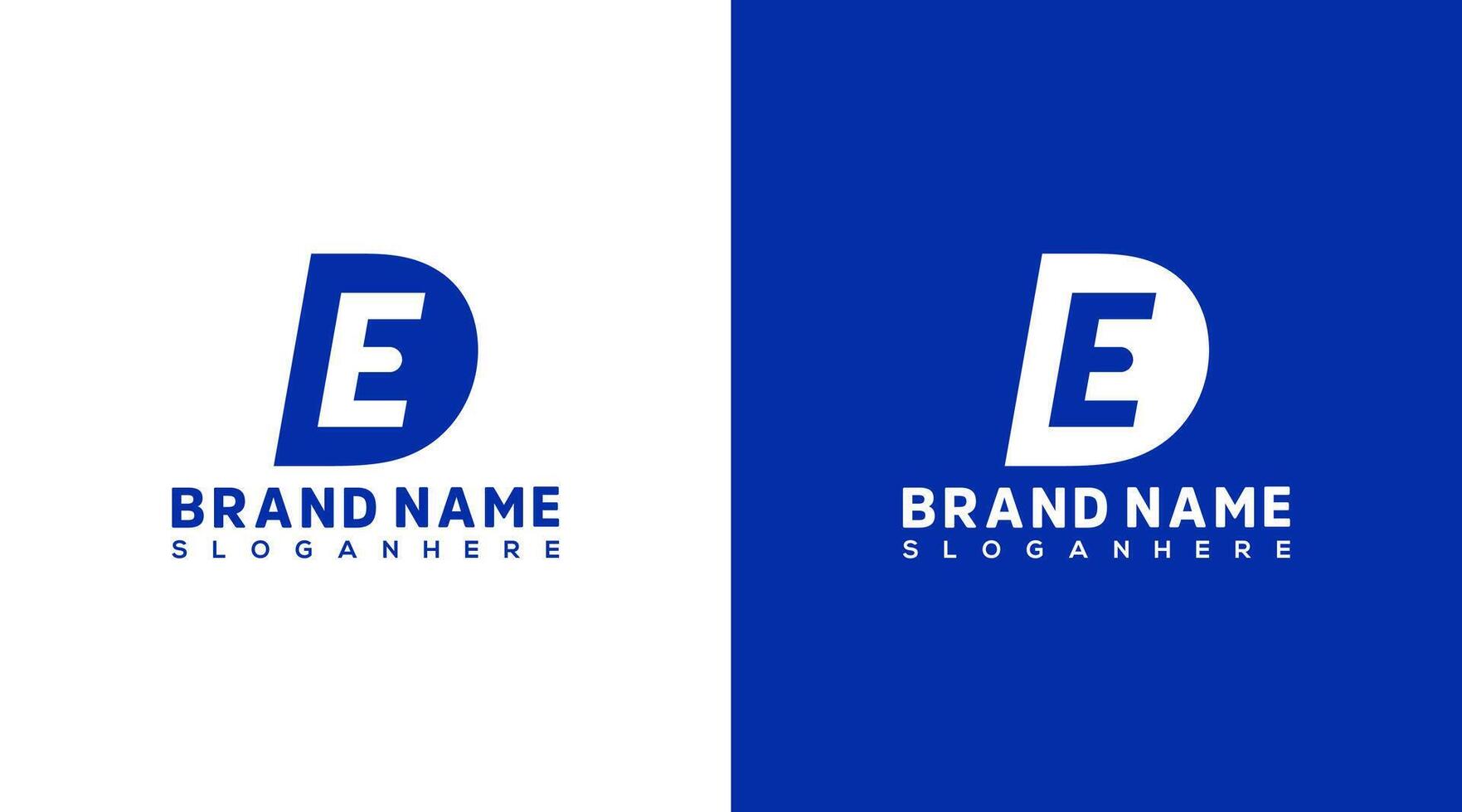 DE Letter Logo Design, ED icon Brand identity Design Monogram Logo vector