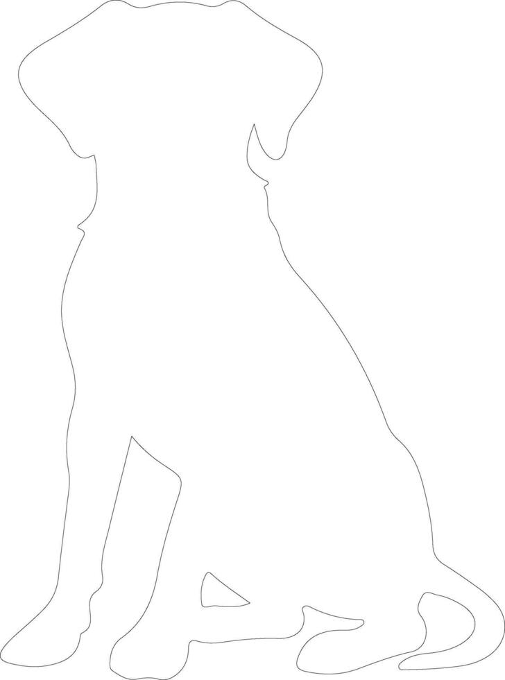 companiondog outline silhouette vector