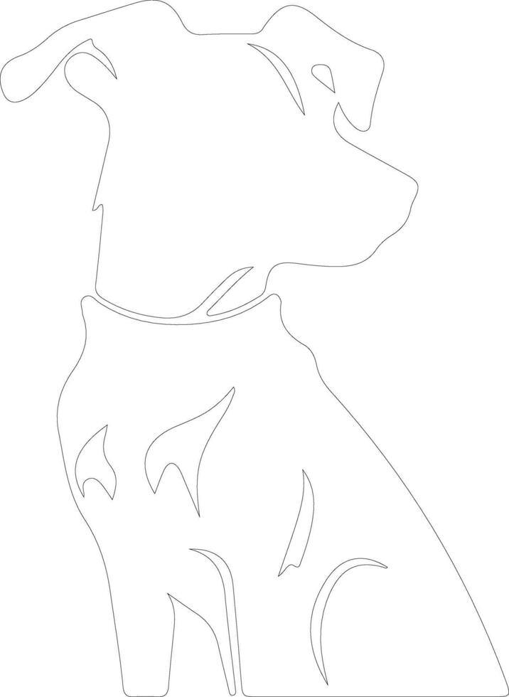 dog   outline silhouette vector