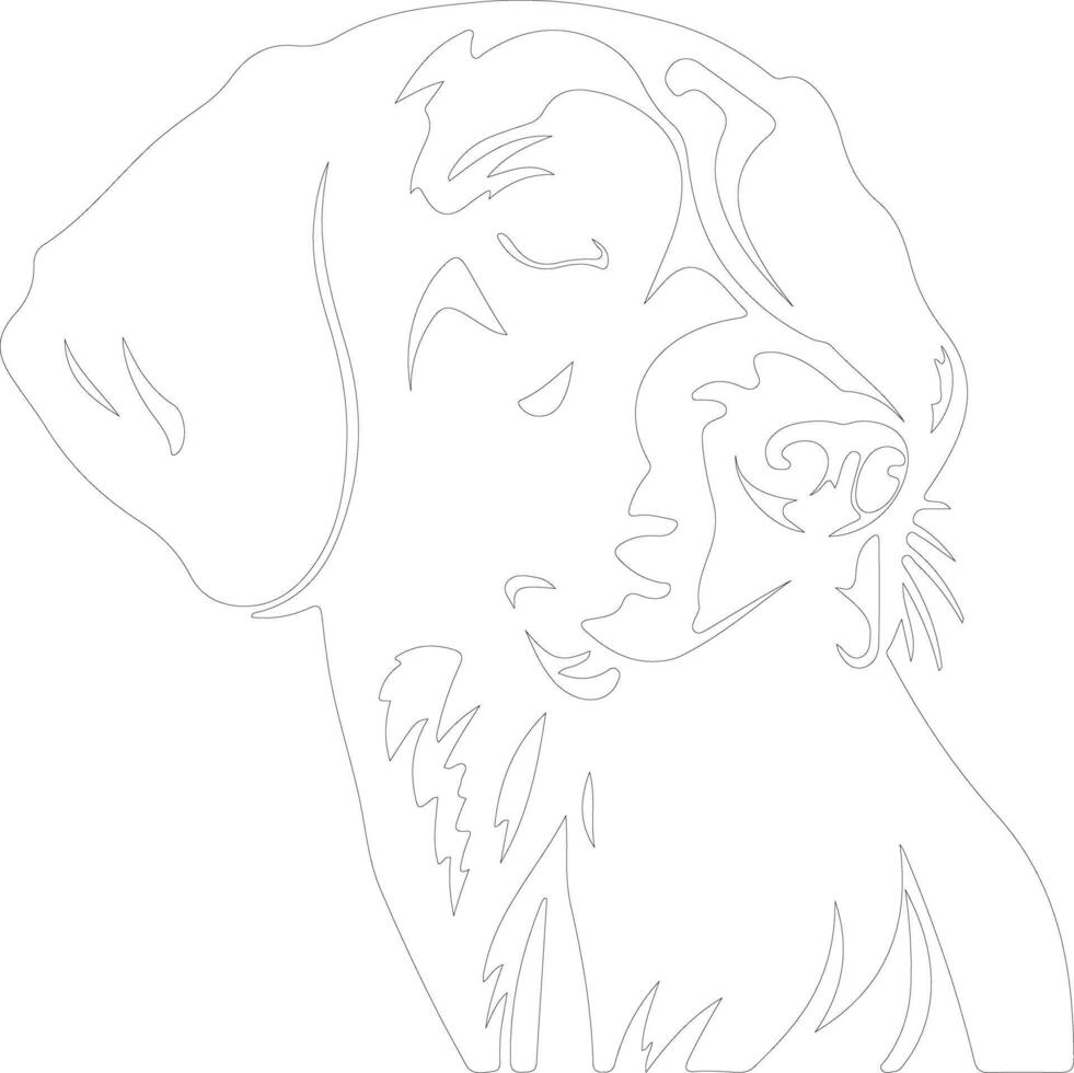 hound  outline silhouette vector