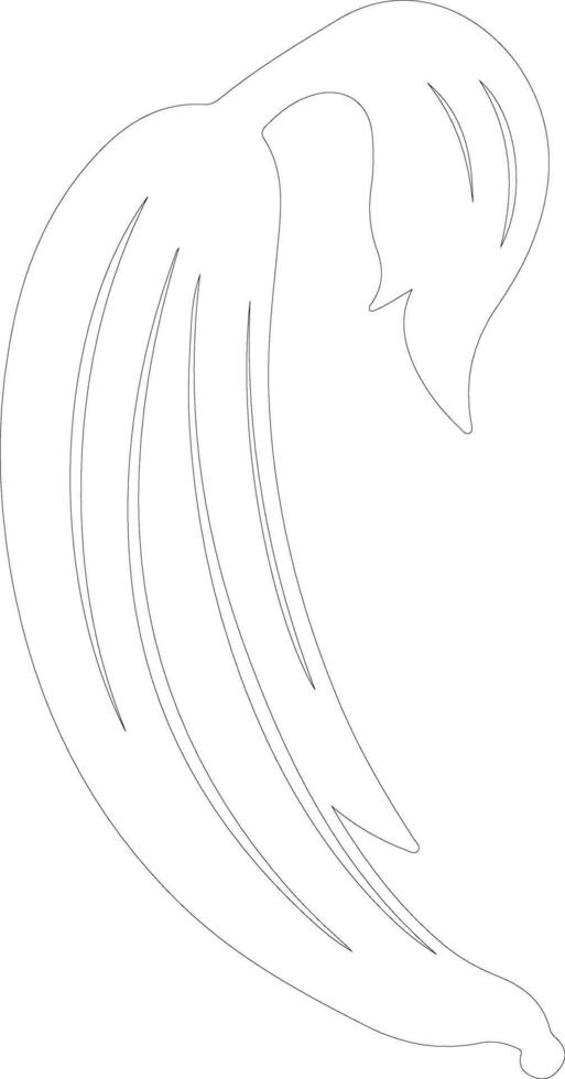 plantain  outline silhouette vector