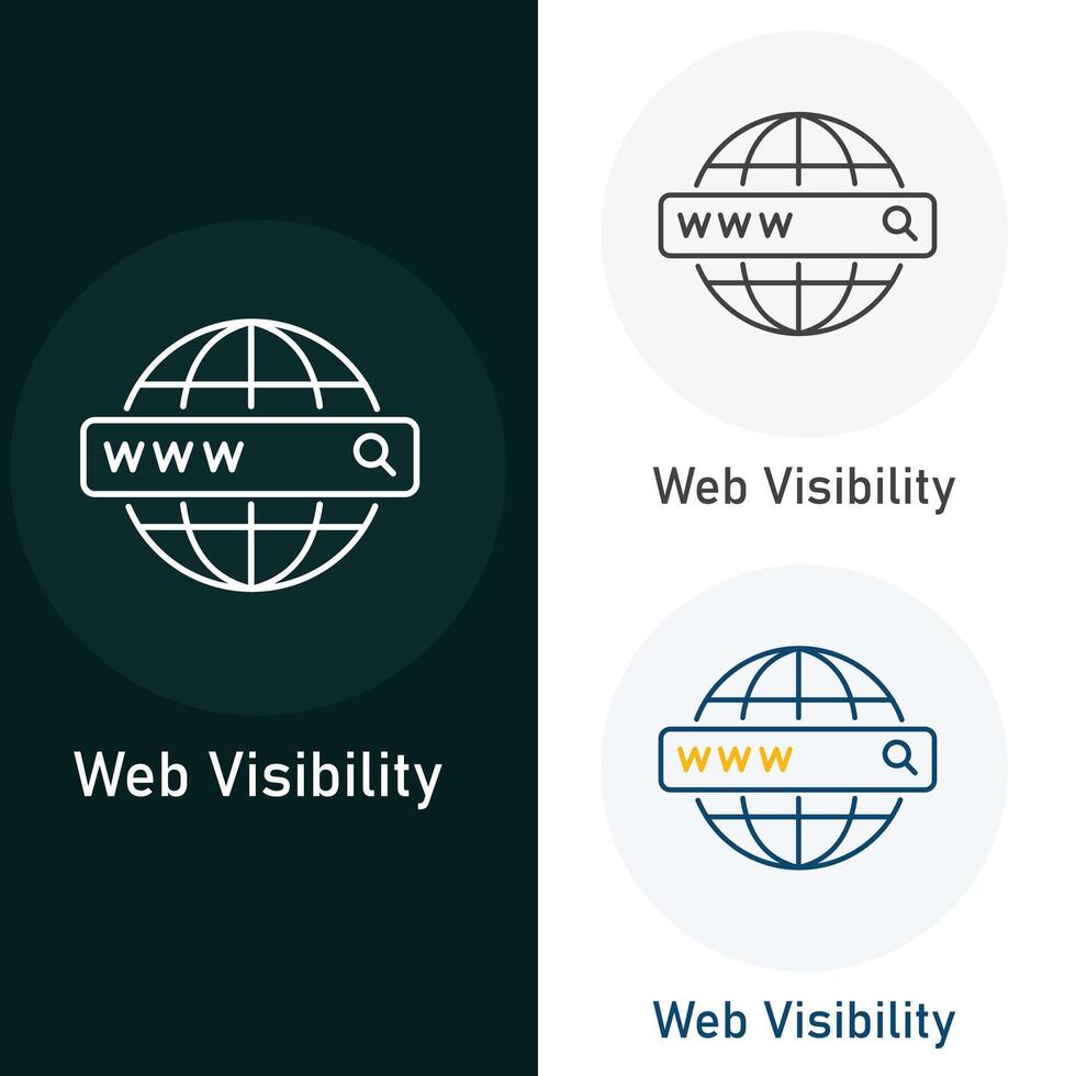 Web Visibility Vector Illustration Icon Design