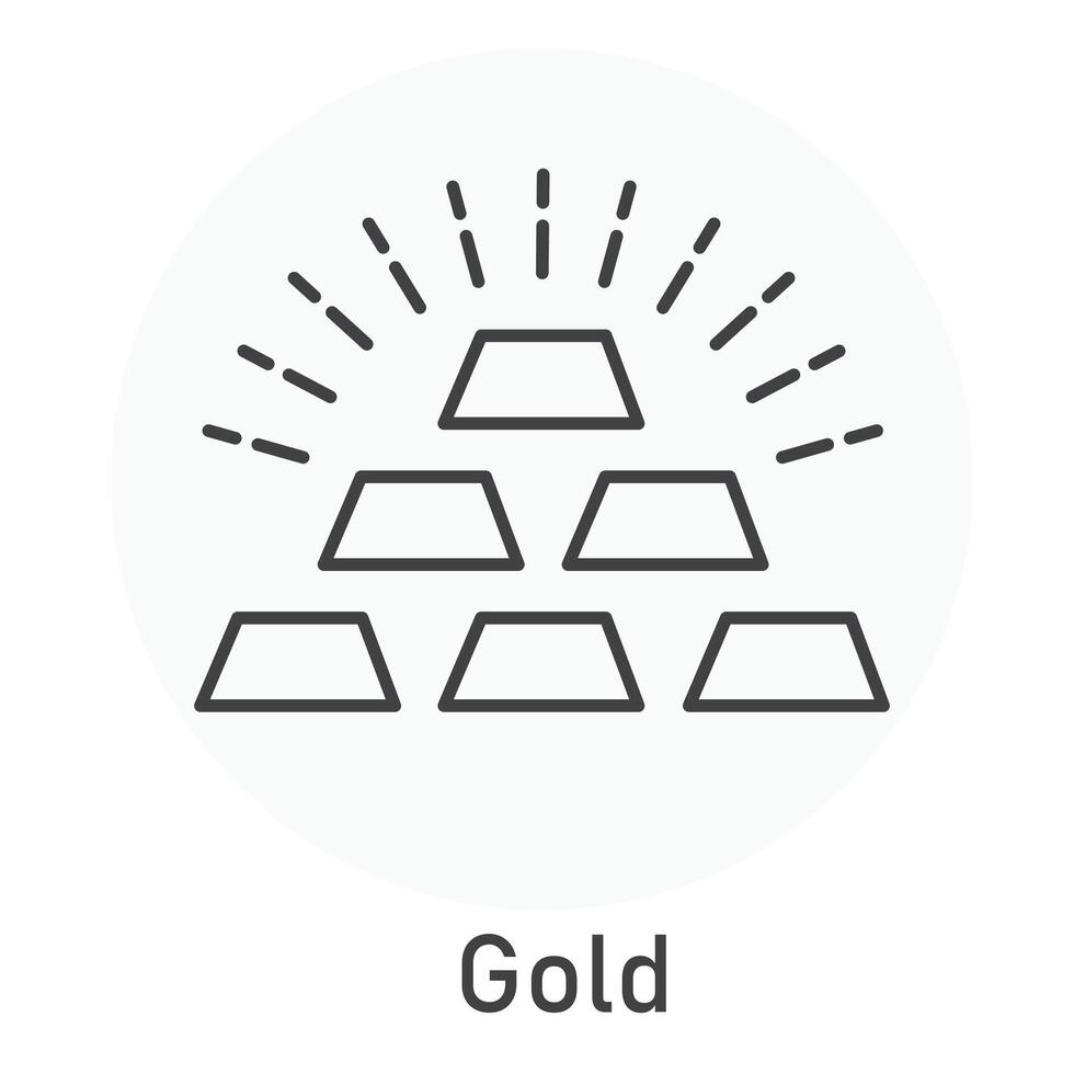 oro vector ilustración icono diseño