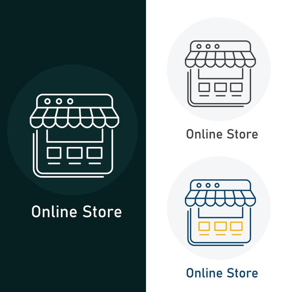 Online Store Vector Illustration Icon Design