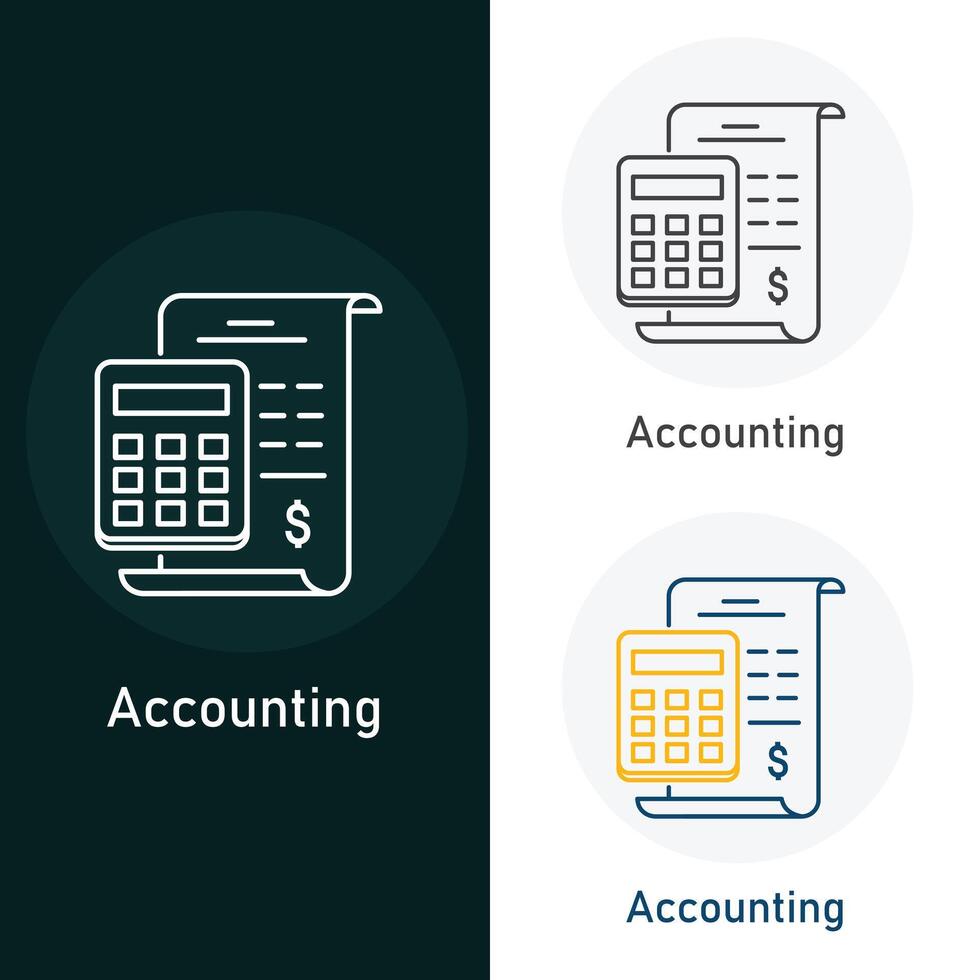 Accounting Vector Illustration Icon Design