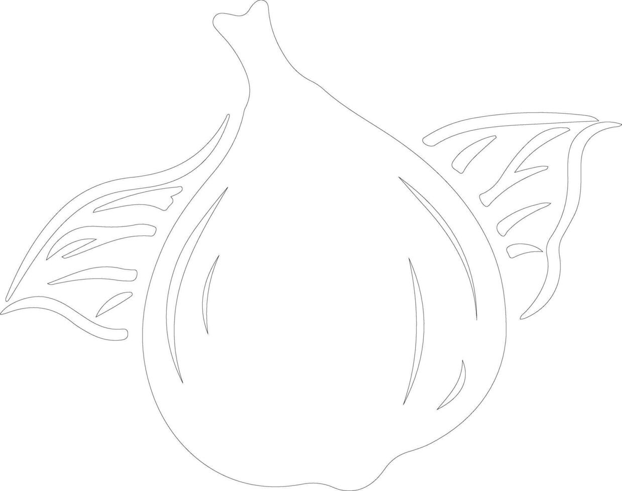 fig  outline silhouette vector