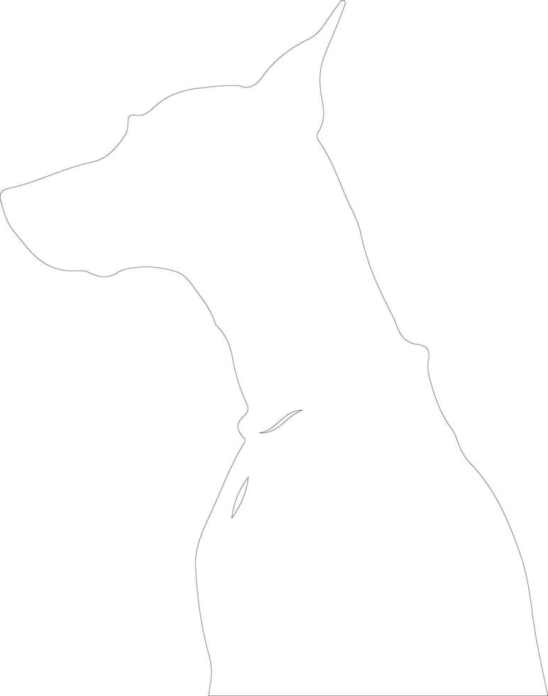 Plott  outline silhouette vector