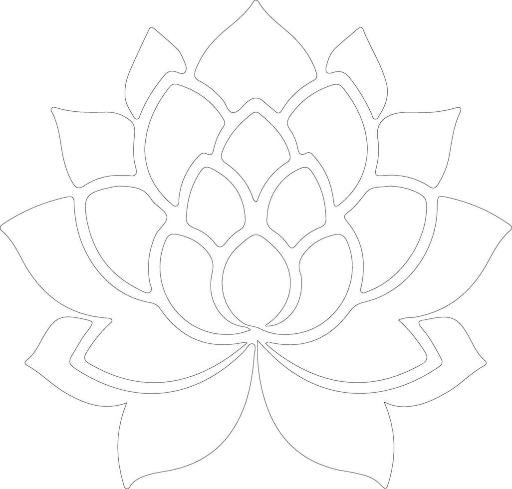 artichoke  outline silhouette vector