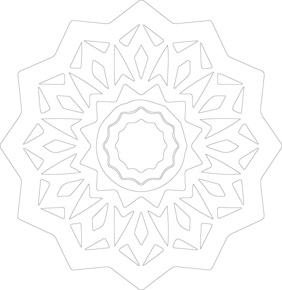 Octagon  outline silhouette vector