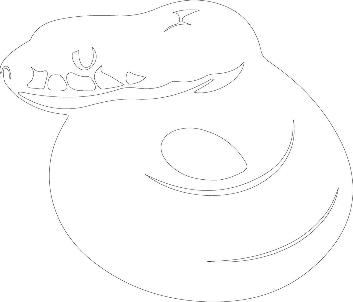 python outline silhouette 38492888 Vector Art at Vecteezy