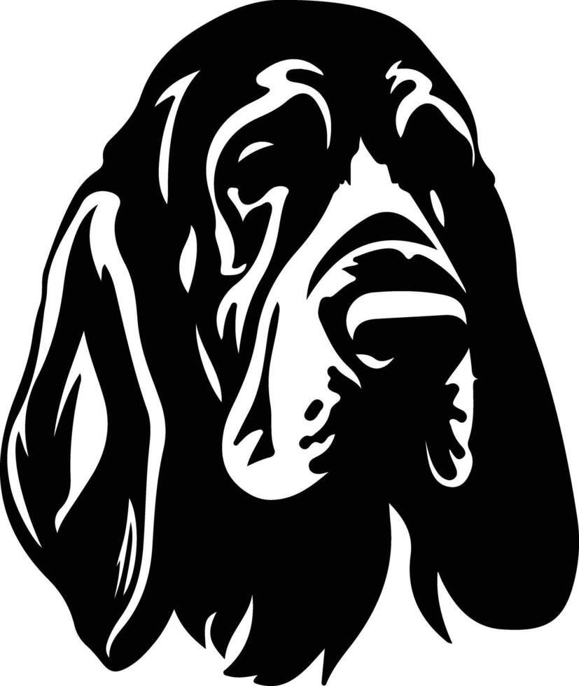 Bloodhound  silhouette portrait vector