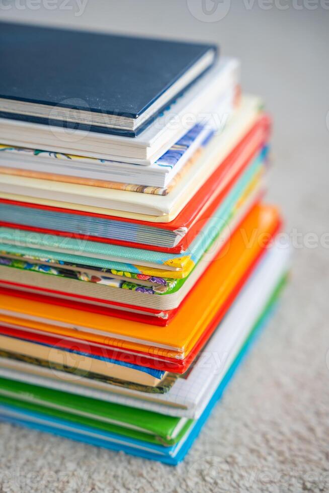 Stack of Children's Books with Fairy tales photo