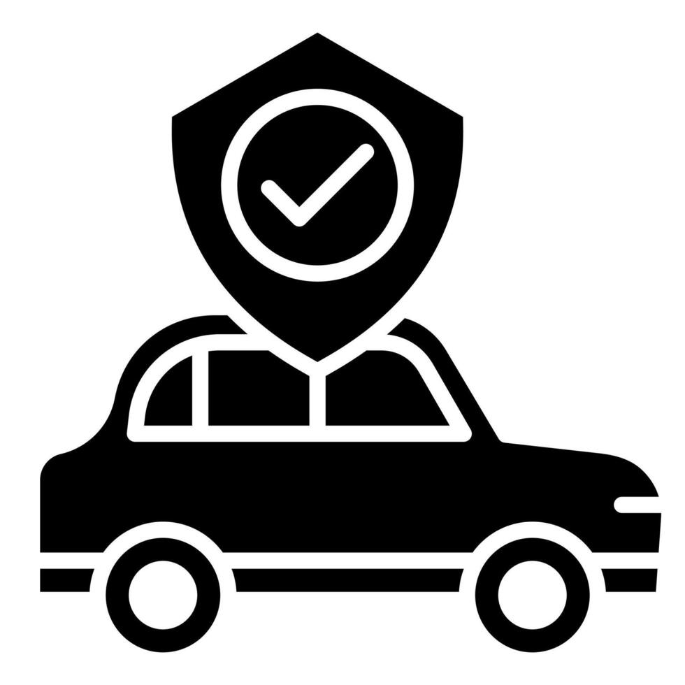 Auto Insurance icon line vector illustration