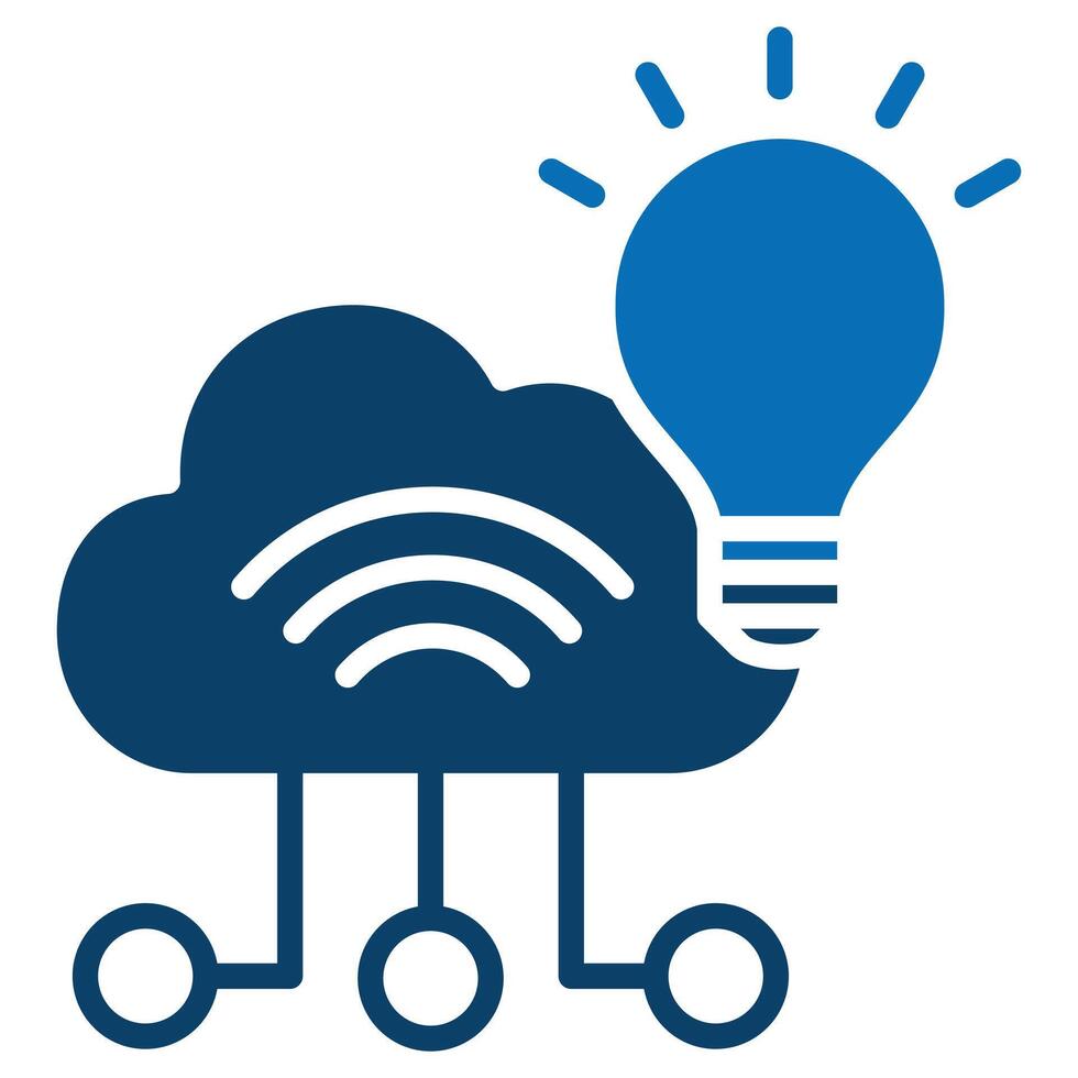 IoT Solutions icon line vector illustration