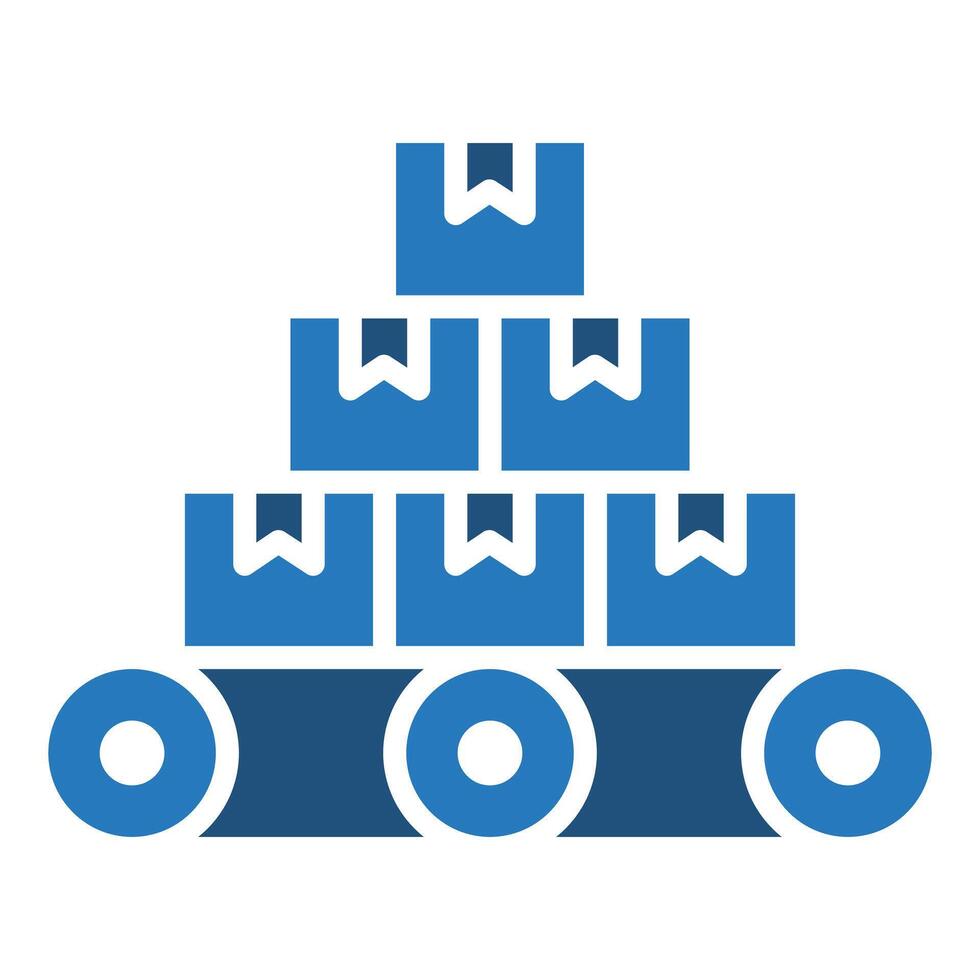 Mass Production icon line vector illustration