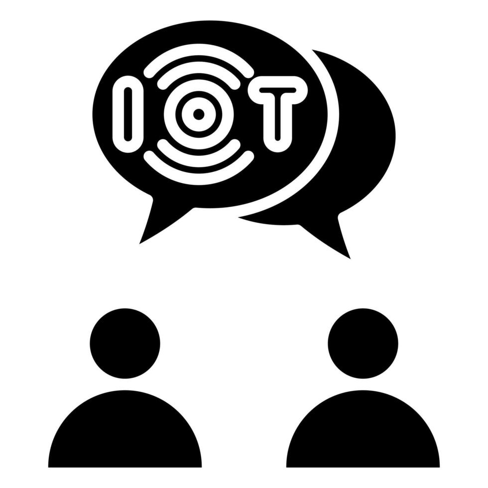 IoT Communication icon line vector illustration