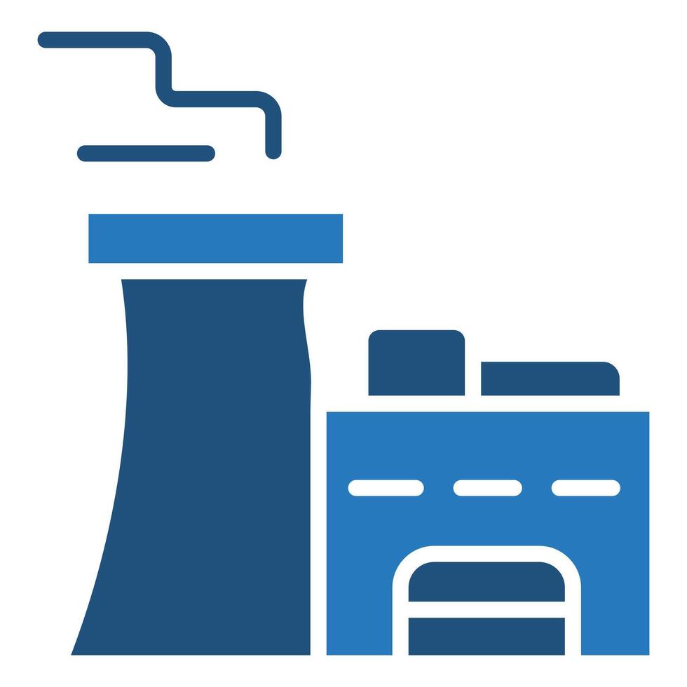 Manufacturing Plant icon line vector illustration
