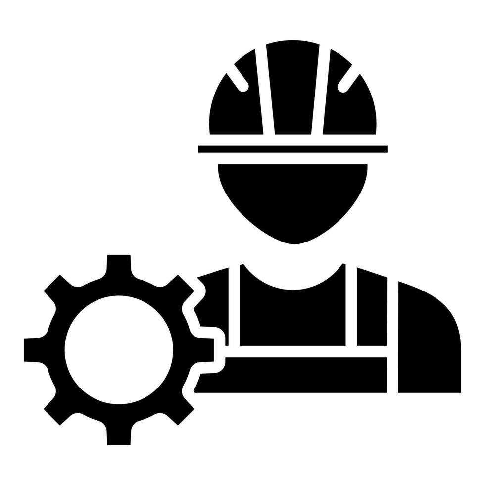 Industrial Engineering icon line vector illustration