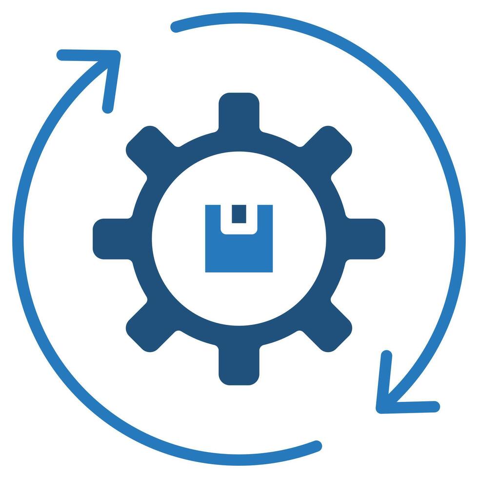 Automation icon line vector illustration