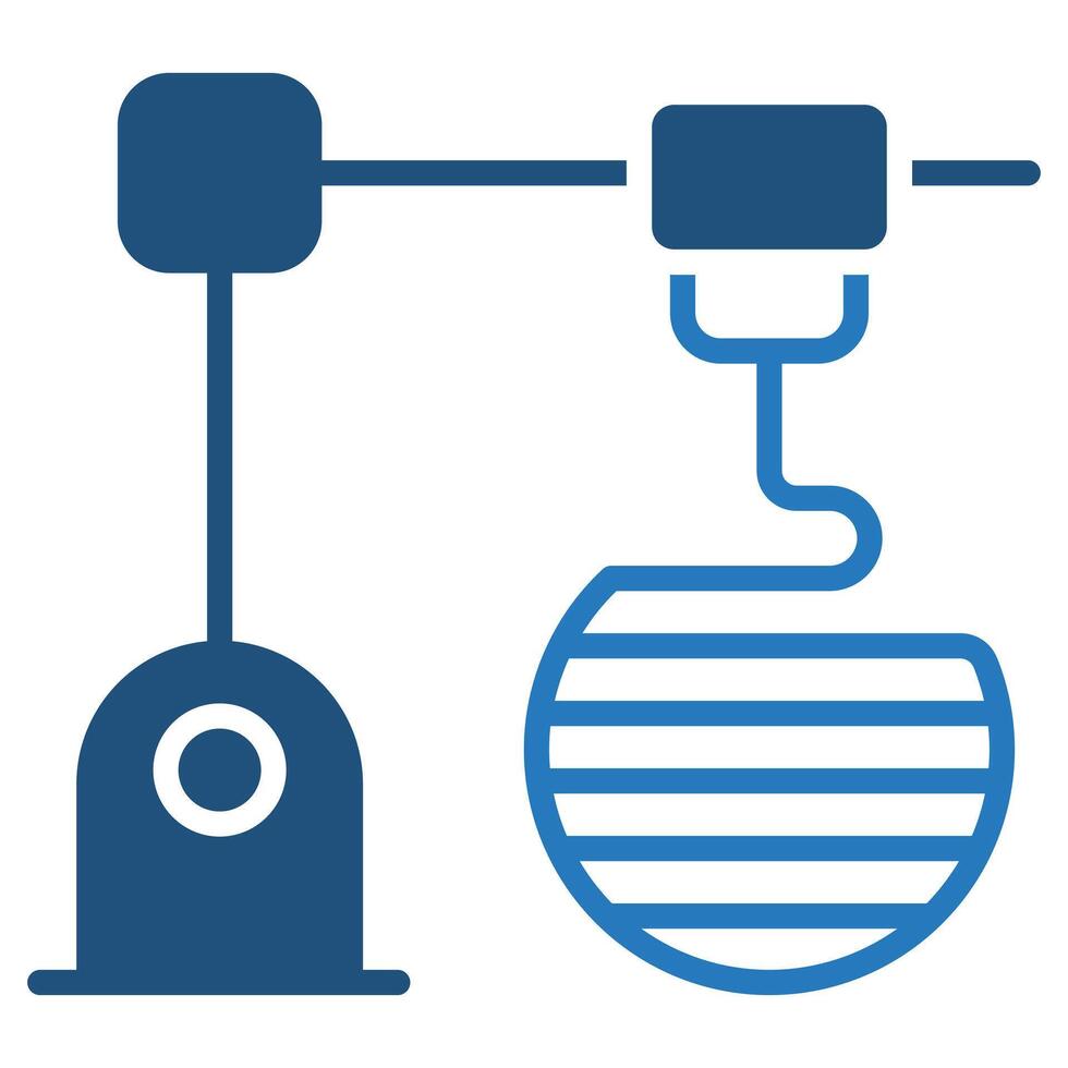 3D Printing icon line vector illustration