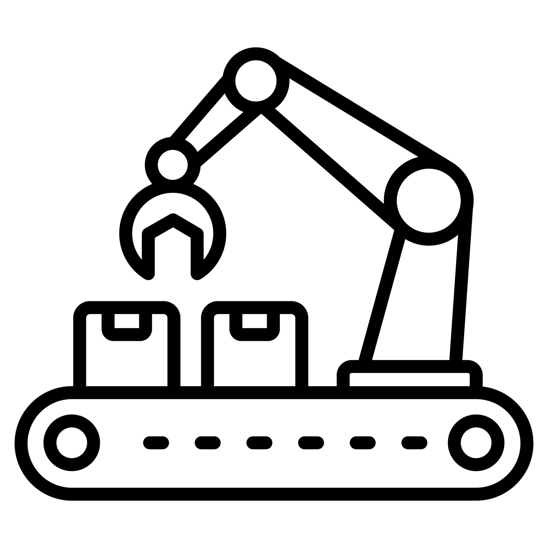 Industrial Automation icon line vector illustration 38493939 Vector Art ...