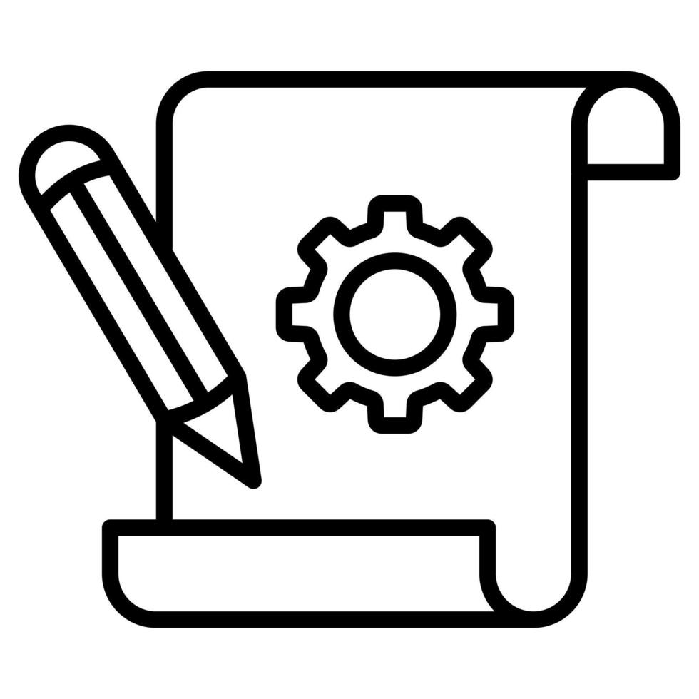 industrial diseño icono línea vector ilustración