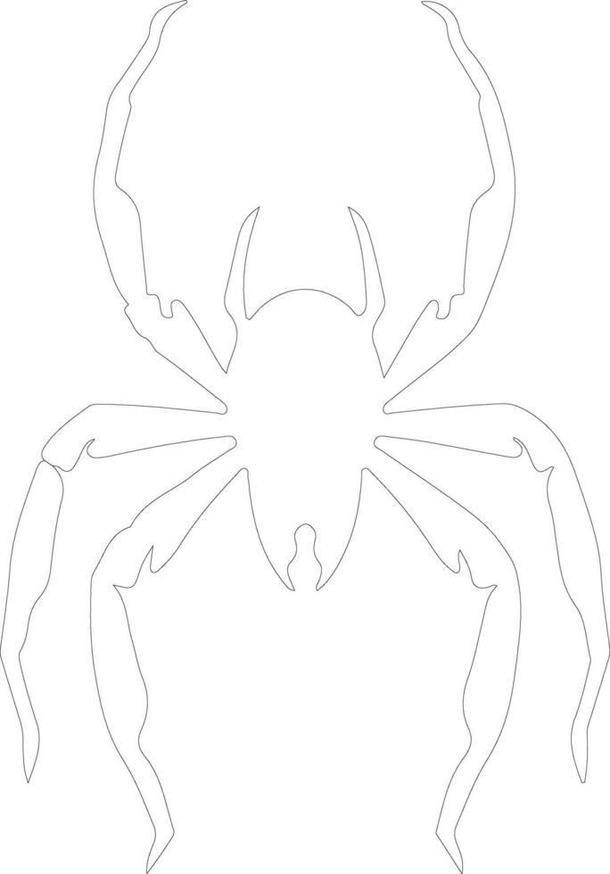 whip scorpion  outline silhouette vector