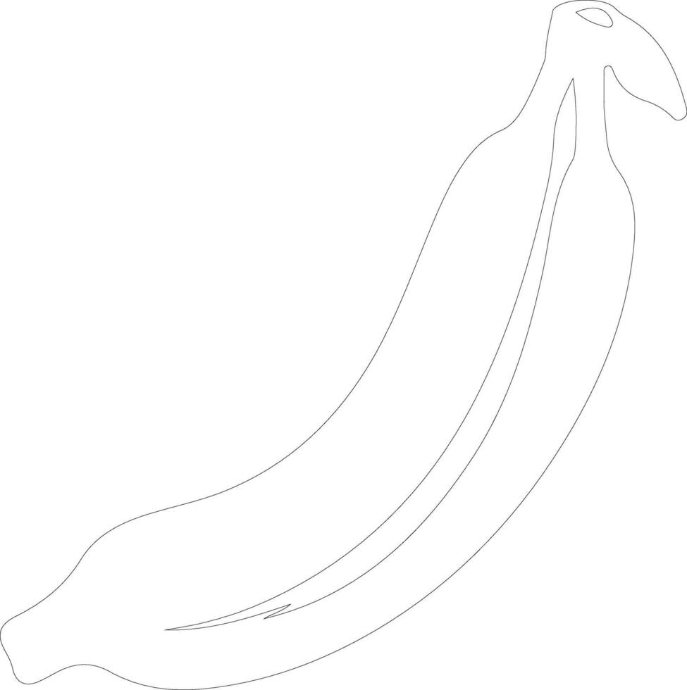 banana  outline silhouette vector