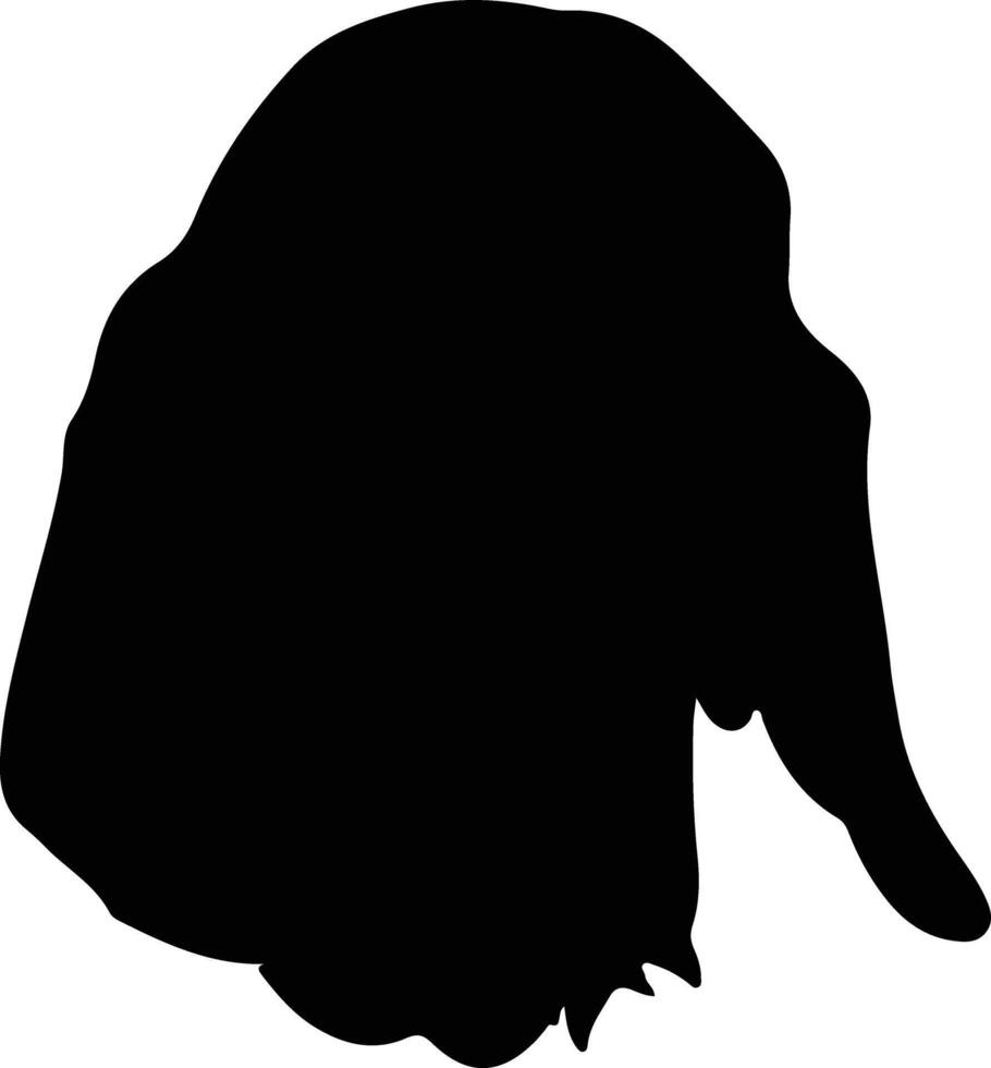 Bloodhound  silhouette portrait vector