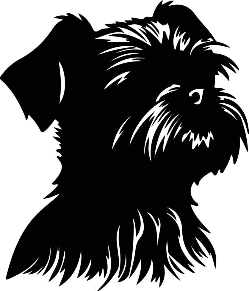 Brussels Griffon black silhouette 38494223 Vector Art at Vecteezy