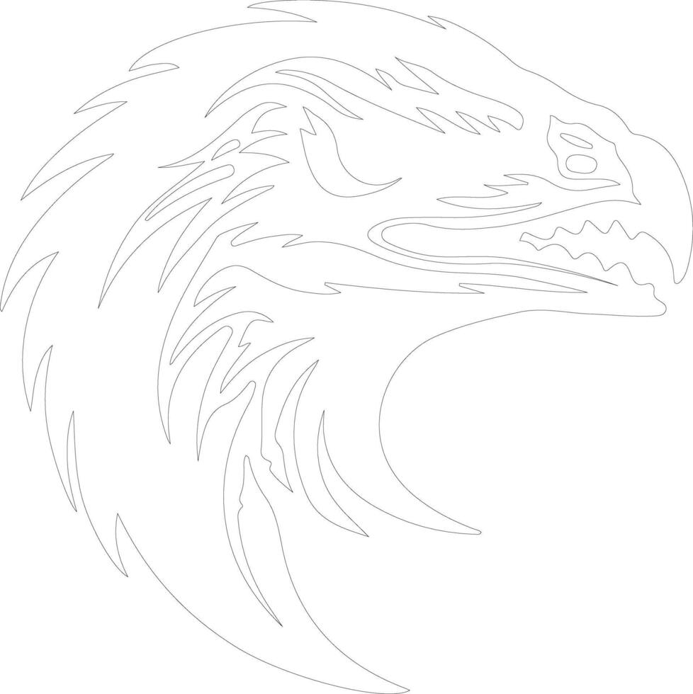Utahraptor  outline silhouette vector