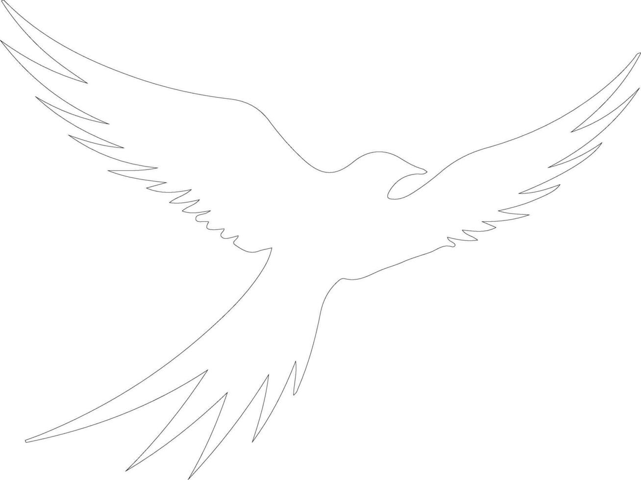 tern    outline silhouette vector