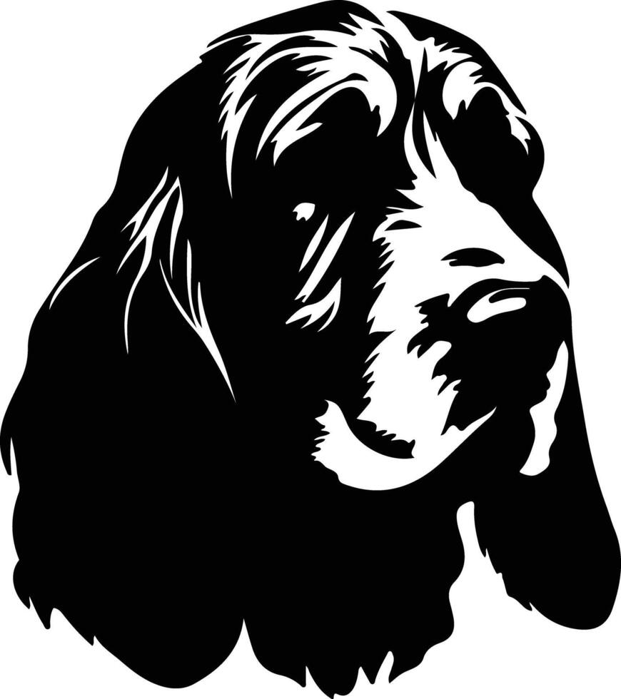 Spinone Italiano  silhouette portrait vector