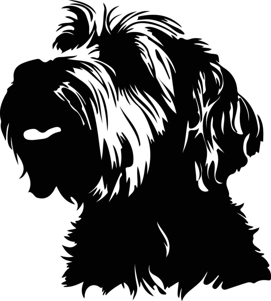 Otterhound    black silhouette vector