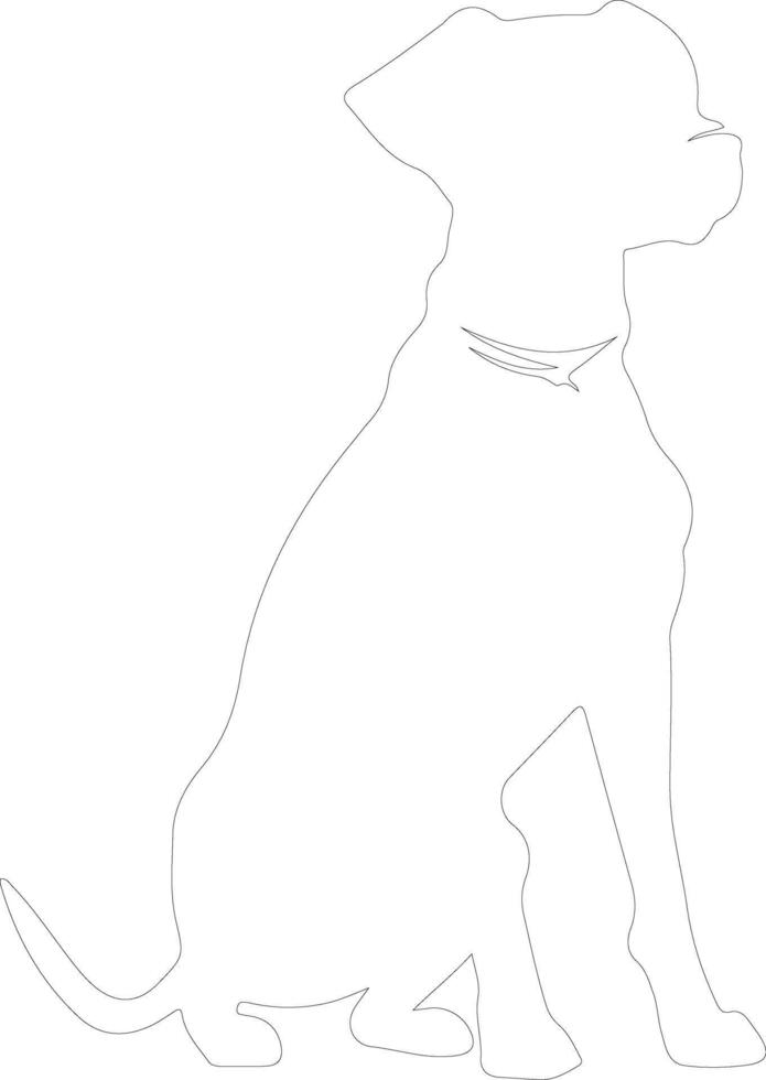 dog    outline silhouette vector