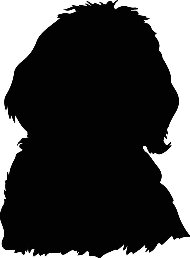 Otterhound    black silhouette vector