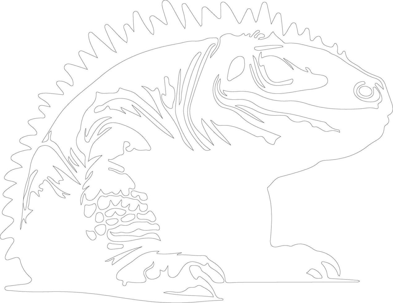 Doedicurus    outline silhouette vector
