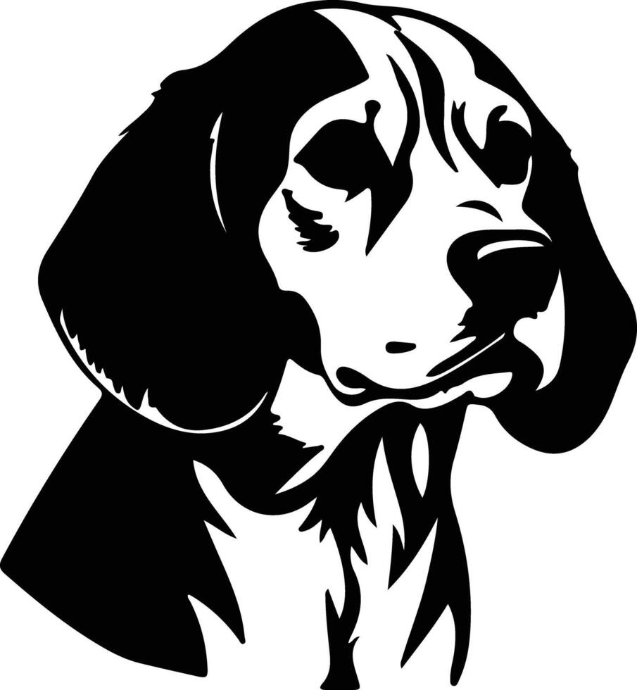 Beagle  silhouette portrait vector