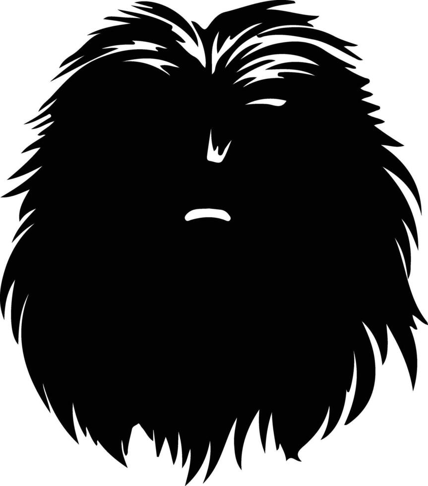 Puli  silhouette portrait vector