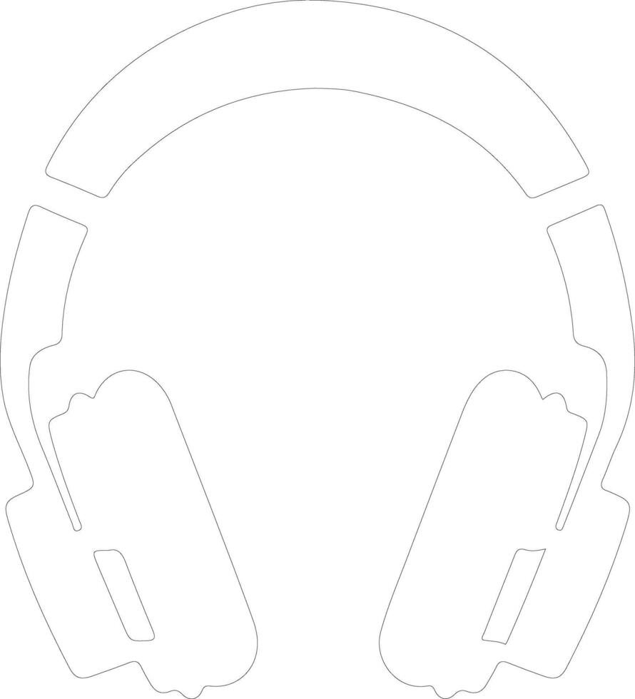 Audio icon  outline silhouette vector