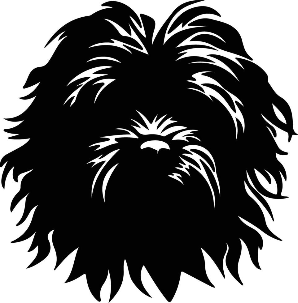 Puli  silhouette portrait vector