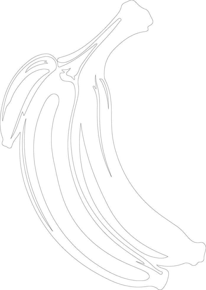 banana  outline silhouette vector