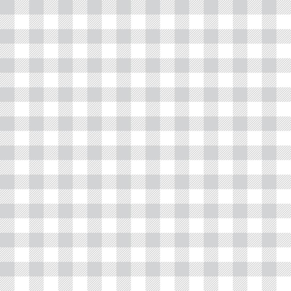 Seamless Repeating Light Gray And White Buffalo Plaid Pattern vector