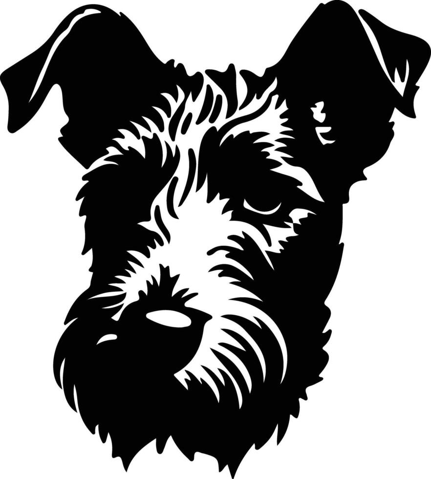 Pumi  silhouette portrait vector