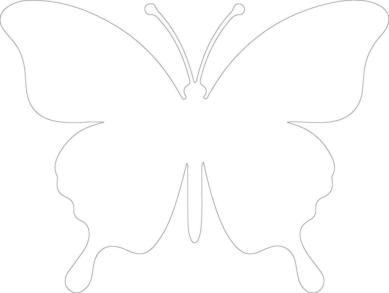 viceroy butterfly  outline silhouette vector