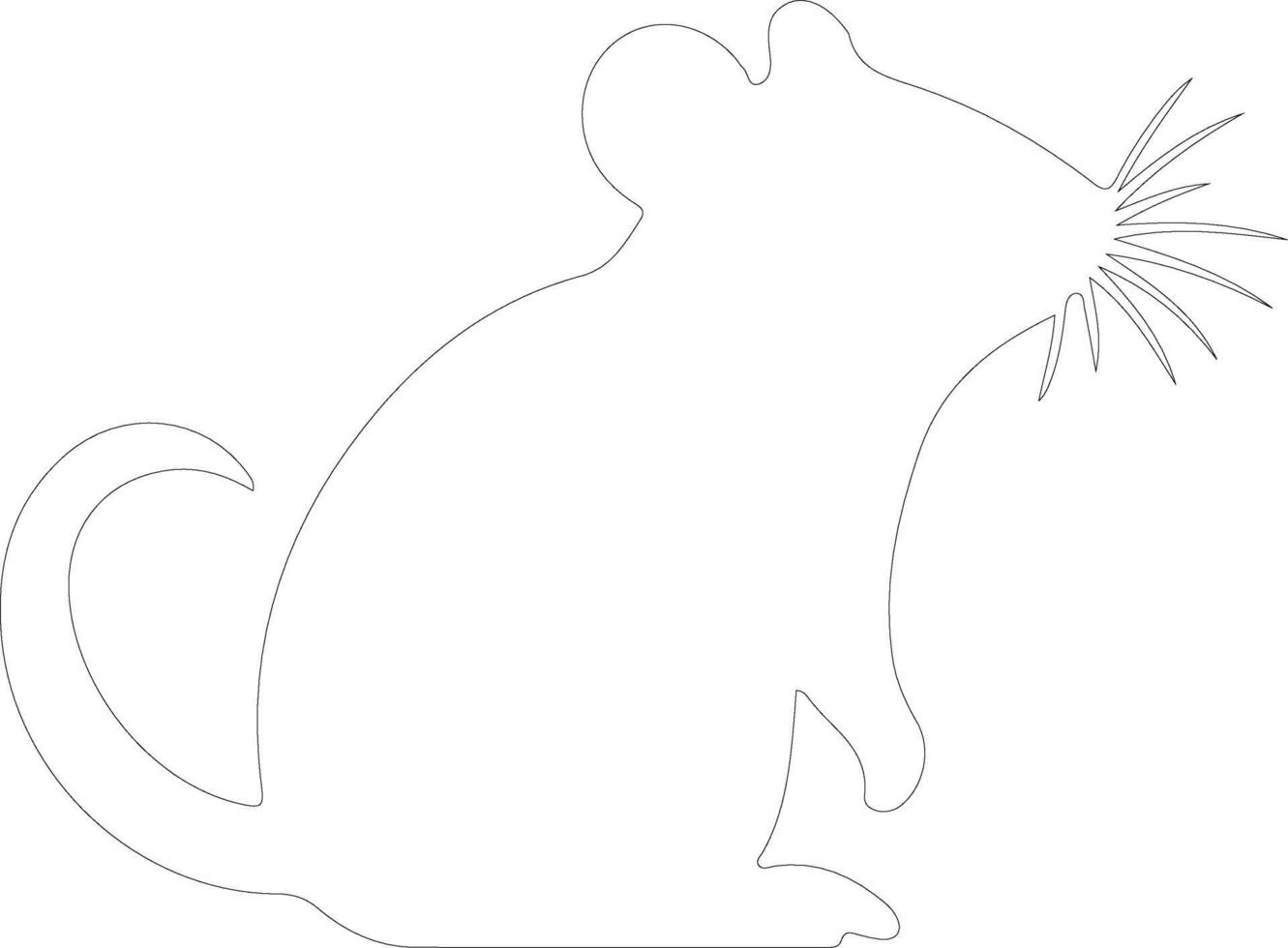 rodent   outline silhouette vector