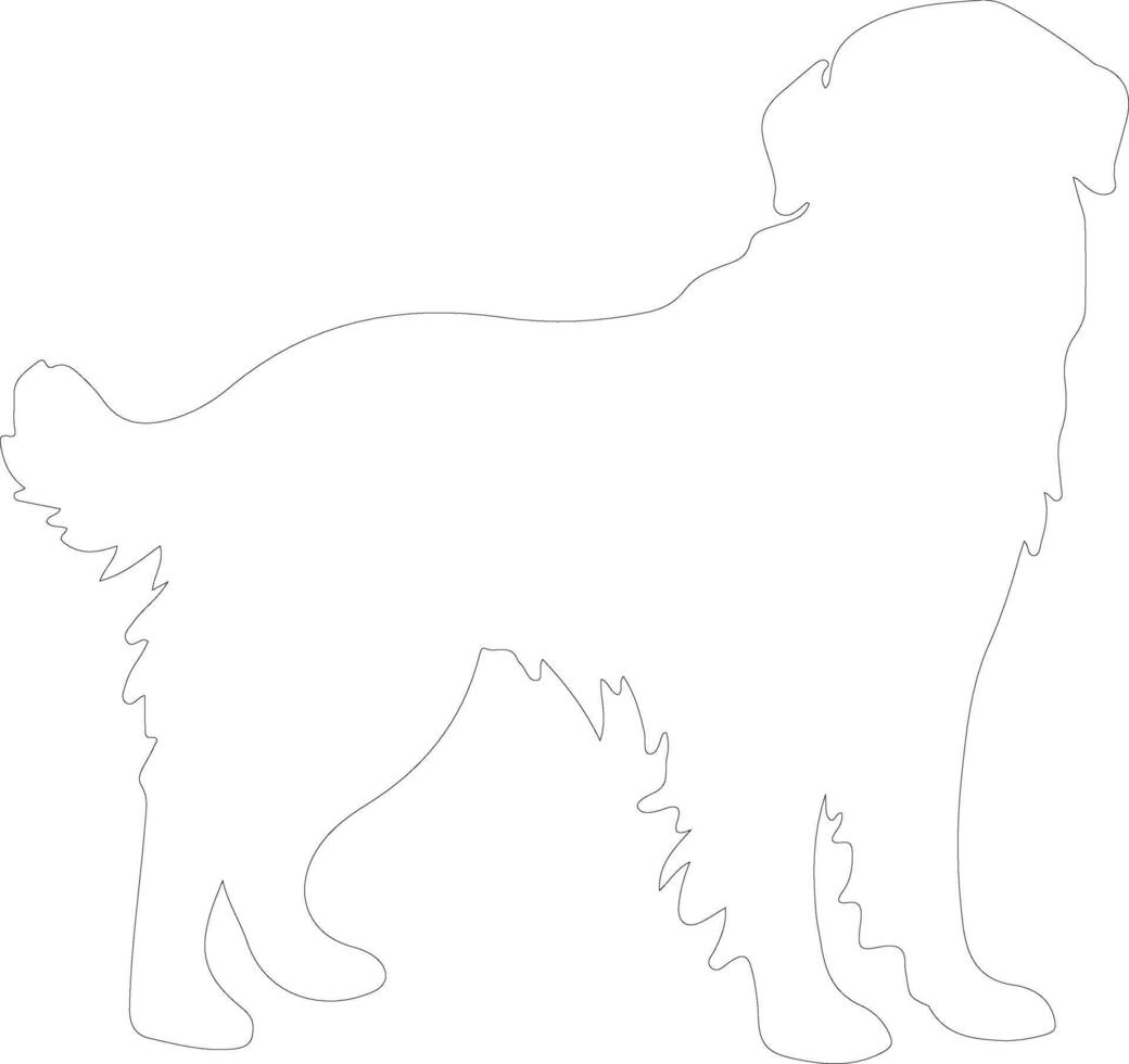 Kuvasz outline silhouette vector