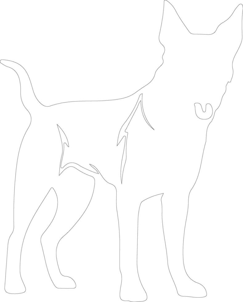 Beauceron  outline silhouette vector